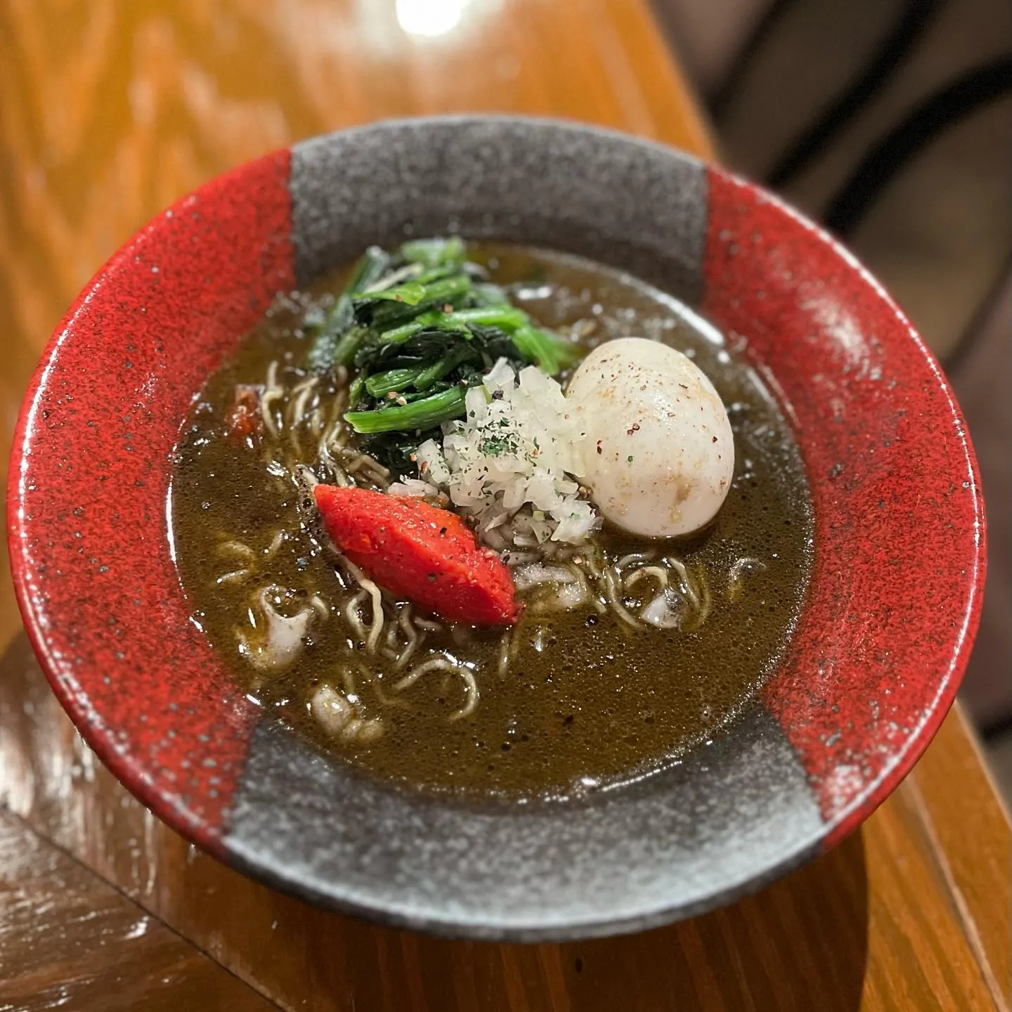 インスタ限定！イカスミラーメン