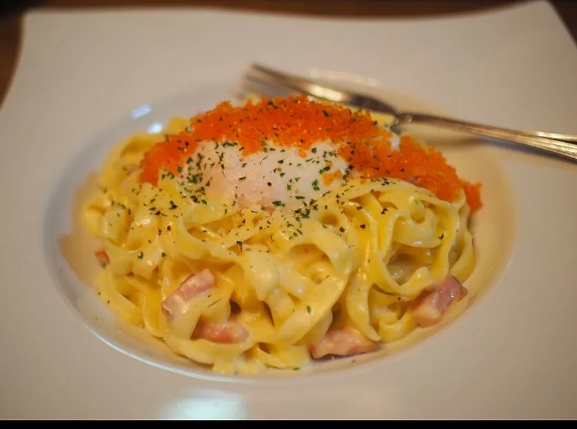 2023/04/14とびっ子のカルボナーラ