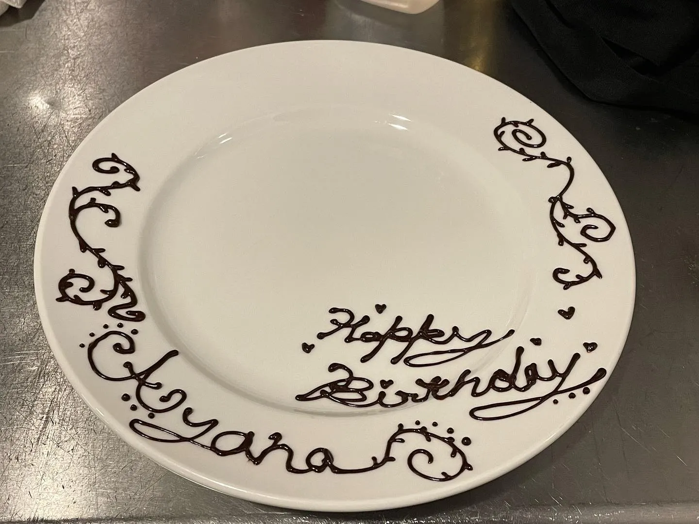 2023/06/25 本日お肉料理と誕生日プレート😉